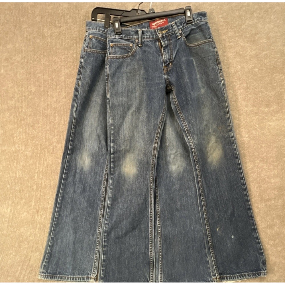 2 Pair Arizona‎ Jeans Mens 30x32 (30x29) Blue Denim Bootcut 100% Cotton Mexico